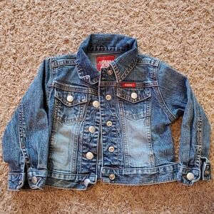 VTG Baby Guess Jean Jacket Toddler Size 2t Denim‎ Snap Button